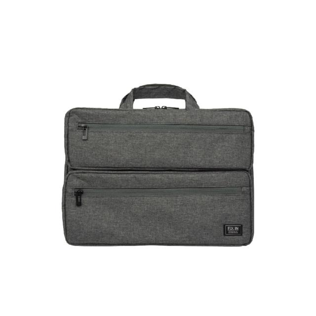 ナカバヤシ 15インチ汎用PCインナーバッグ 2ポケット付 グレー SZC-FC151908GY 【北海道・沖縄・離島配送不可】