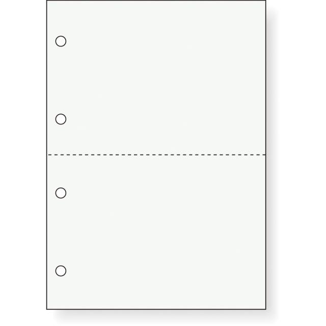 ナカバヤシ カット帳票 2分割 4穴 無地 1000枚 BMP-E02Hの通販はその他プリンター・FAX用紙