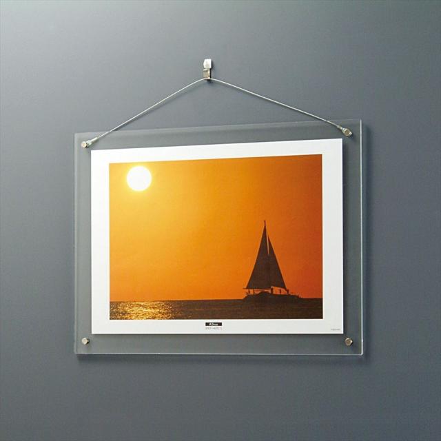 （まとめ買い）ナカバヤシ アクリル製ピクチャーフレーム 壁掛けタイプ A3 フ-ACH-A3 〔×3〕の通販は 14,260円