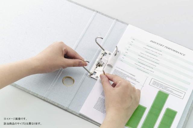 (まとめ) ライオン事務器 スモールファイルA5ヨコ 2穴 270枚収容 背幅60mm グレー No.30-A5E 1冊 〔×10セット〕