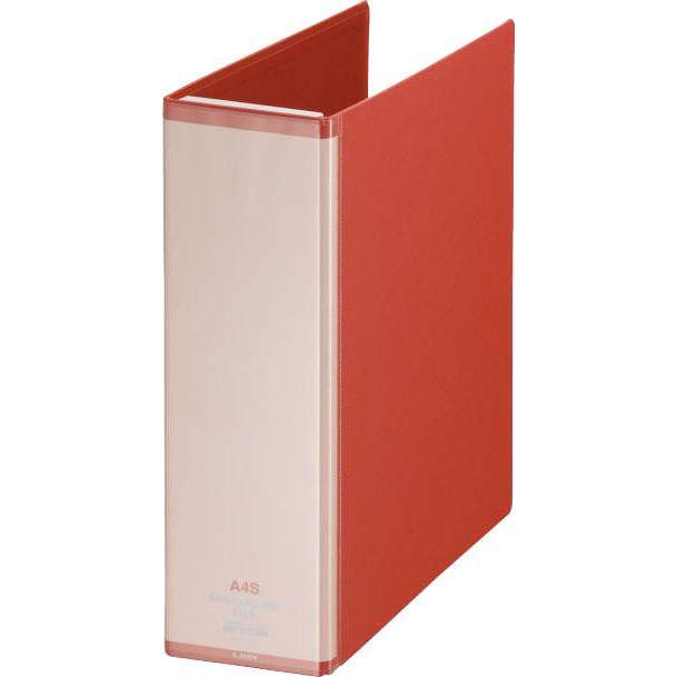 （まとめ買い）ライオン事務器 マガジンファイル ワイヤ式 A4タテ とじ厚70mm ワイヤ16本付 MF-73WC レッド 158-47 〔3冊セット〕の通販は 6,007円