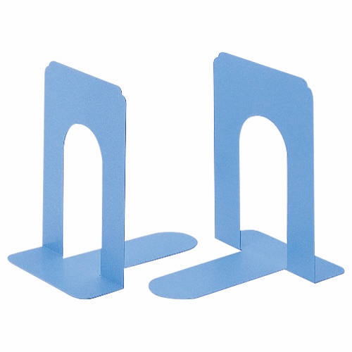 (まとめ買い)ライオン事務器 ブックエンド No.9 T型 特大 1組2枚 ライトブルー 223-69 〔×3〕の通販は