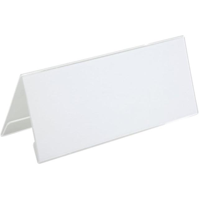 （まとめ買い）ライオン事務器 カード立て V型 アクリル製 W80×H200mm V-200 288-19 〔10個セット〕 【北海道・沖縄・離島配送不可】
