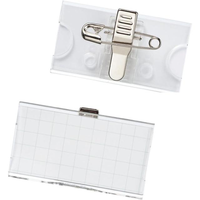 （まとめ買い）ライオン事務器 U型名札 クリップ・安全ピン付 10個入 U6-10P 290-44 〔×3〕 【北海道・沖縄・離島配送不可】の通販は 5,379円