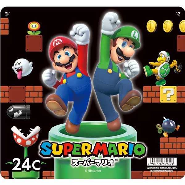 （まとめ買い）三菱鉛筆 色鉛筆 スーパーマリオ 460 24色セット K88024CSMS6 〔×3〕 【北海道・沖縄・離島配送不可】の通販は