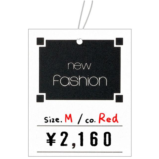 （まとめ買い）ササガワ 糸付き提札(値札) 四角型 高級 Fashion 縦58mm×横47mm 500枚入 18-3677 〔×3〕 【北海道・沖縄・離島配送不可】_3