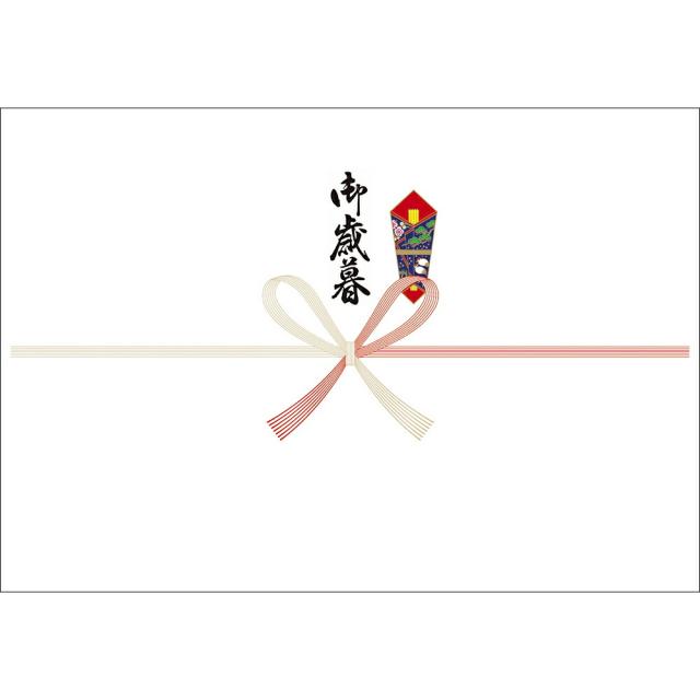 （まとめ買い）ササガワ プリンタ対応 のし紙 御歳暮 A3判 100枚入 2-910 〔×5〕