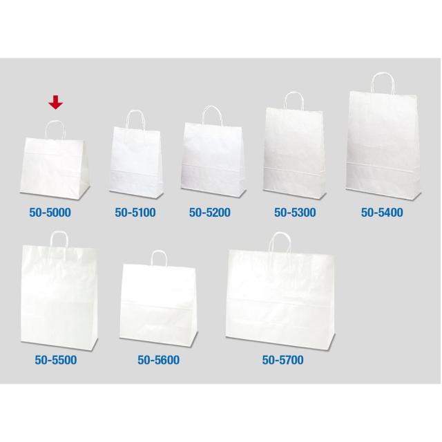 （まとめ買い）ササガワ 手提げ袋 白無地 幅320×マチ200×高さ275mm 50枚入 50-5000 〔×3〕 【北海道・沖縄・離島配送不可】_4
