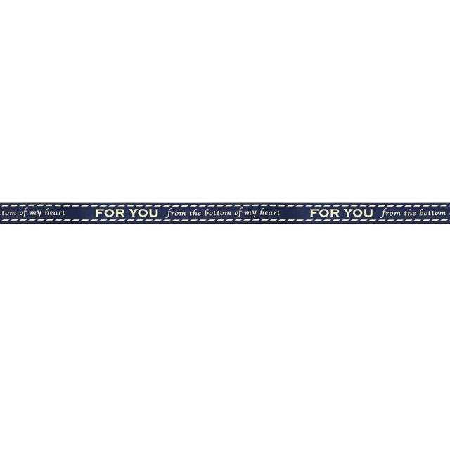 【メール便発送】ササガワ リボン FOR YOU 紺 12mm幅 10m巻 50-308