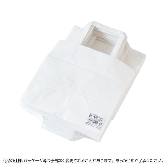 （まとめ買い）ササガワ 手提げ袋 白無地 幅220×マチ150×高さ210mm 50枚入 50-5520 〔×3〕 【北海道・沖縄・離島配送不可】_2