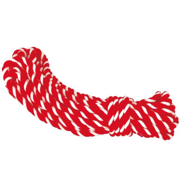 （まとめ買い）ササガワ 紅白ロープ アクリル製 直径8mm×長さ10.5m 1本入 40-6555 〔×3〕 【北海道・沖縄・離島配送不可】