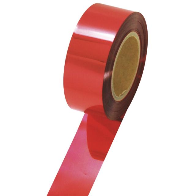（まとめ買い）ササガワ メッキテープ 赤 50mm×200m 1個入 40-4476 〔×3〕 【北海道・沖縄・離島配送不可】
