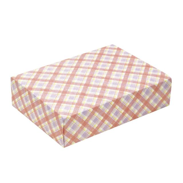 （まとめ買い）ササガワ 包装紙 チェック柄 タータンチェック レッド 半才判 50枚入 49-1156 〔×3〕 【北海道・沖縄・離島配送不可】_3