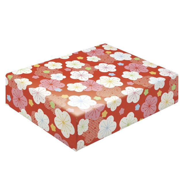 （まとめ買い）ササガワ 包装紙 和風柄 祝い梅 半才判 50枚入 49-1722 〔×3〕 【北海道・沖縄・離島配送不可】_3