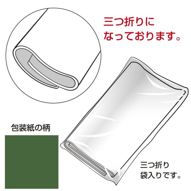 （まとめ買い）ササガワ 包装紙 無地柄 ディープグリーン 半才判 50枚入 49-1215 〔×3〕 【北海道・沖縄・離島配送不可】_2