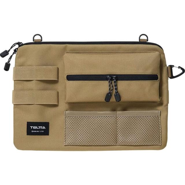 （まとめ買い）キングジム テルッタ マルチケース ワークツール 持ち運び収納 ベージュ TLT020-BE 〔3個セット〕 【北海道・沖縄・離島配送不可】