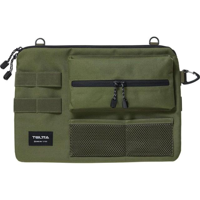 （まとめ買い）キングジム テルッタ マルチケース ワークツール 持ち運び収納 カーキ TLT020-KH 〔3個セット〕の通販は