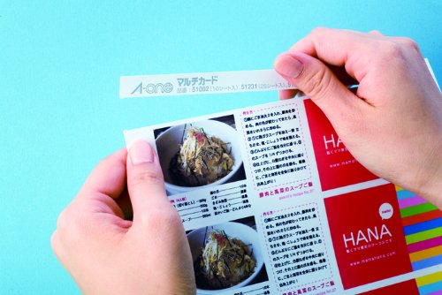 （まとめ買い）エーワン コピー用紙 マルチカード 名刺 スマート&エコノミー 1000枚分 51018 〔×3〕 【北海道・沖縄・離島配送不可】_2