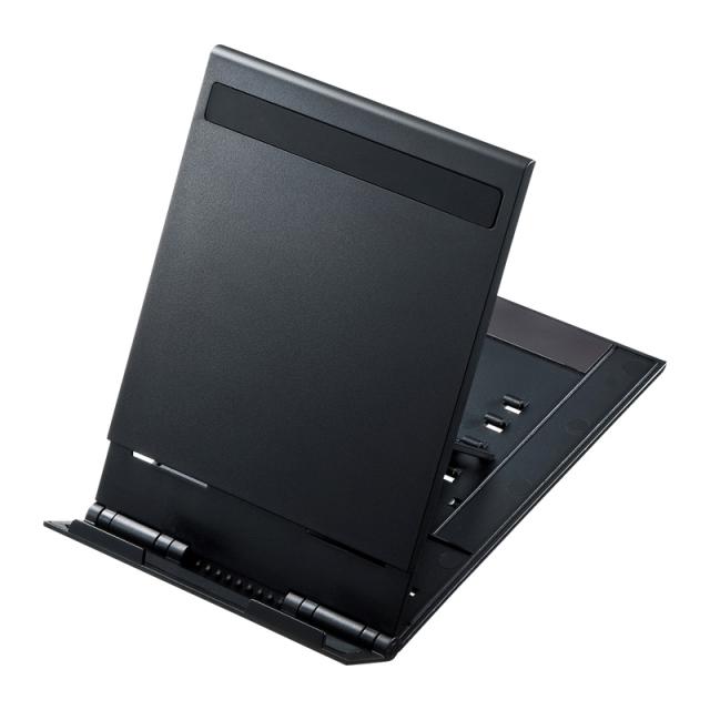 （まとめ買い）サンワサプライ モバイルタブレットスタンド ブラック PDA-STN11BK 〔×3〕 【北海道・沖縄・離島配送不可】
