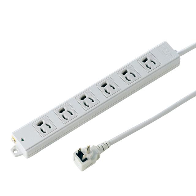 サンワサプライ 工事物件タップ 3P 6個口 5m TAP-K6L-5の通販は 6,699円