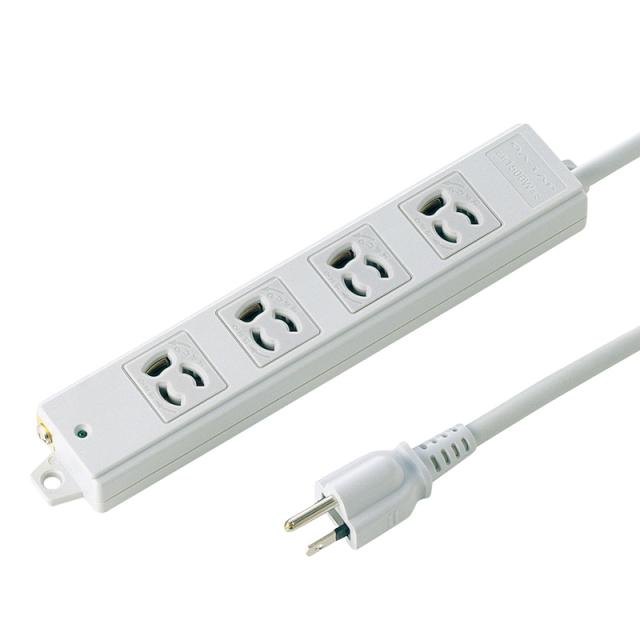 （まとめ買い）サンワサプライ 工事物件タップ 3P 4個口 1m TAP-KE4-1 〔×3〕 【北海道・沖縄・離島配送不可】