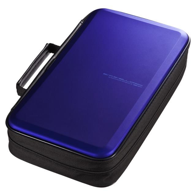 （まとめ買い）サンワサプライ ブルーレイディスク対応セミハードケース 104枚収納 ブルー FCD-WLBD104BL 〔×3〕 【北海道・沖縄・離島配送不可】
