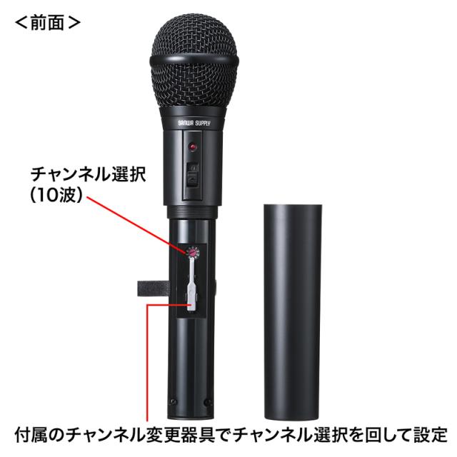 サンワサプライ ワイヤレスマイク MM-SPAMP4/7用 MM-SPHMW4 【北海道・沖縄・離島配送不可】