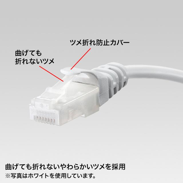 （まとめ買い）サンワサプライ ツメ折れ防止CAT5eLANケーブル 20m イエロー LA-Y5TS-20Y 〔×3〕 【北海道・沖縄・離島配送不可】_3