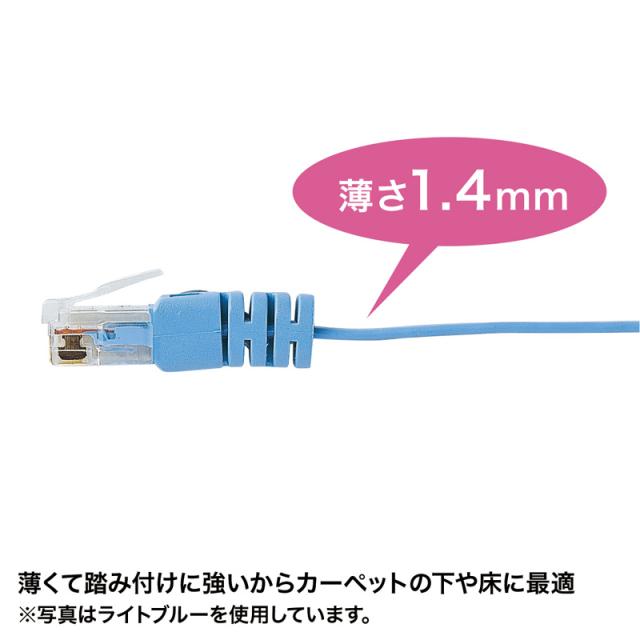 （まとめ買い）サンワサプライ カテゴリ6フラットケーブル 15m ブラック KB-FL6-15BKN 〔×3〕 【北海道・沖縄・離島配送不可】_2