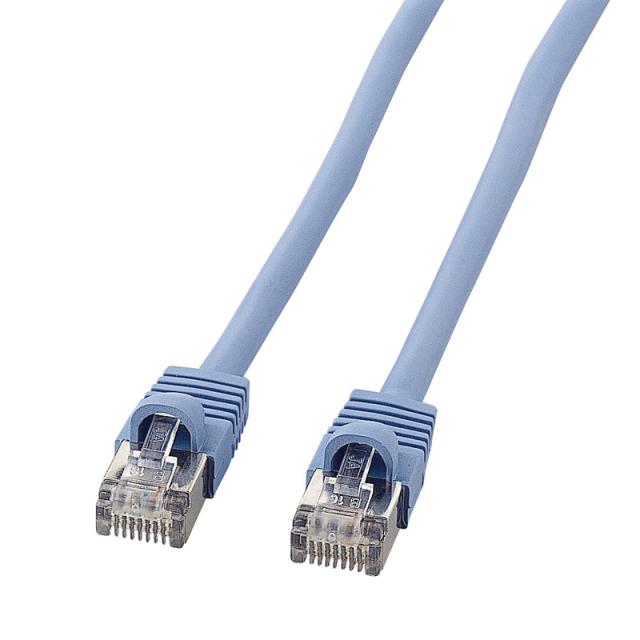 （まとめ買い）サンワサプライ STPエンハンスドカテゴリ5単線ケーブル 10m ライトブルー KB-STP-10LBN 〔×3〕 【北海道・沖縄・離島配送不可】