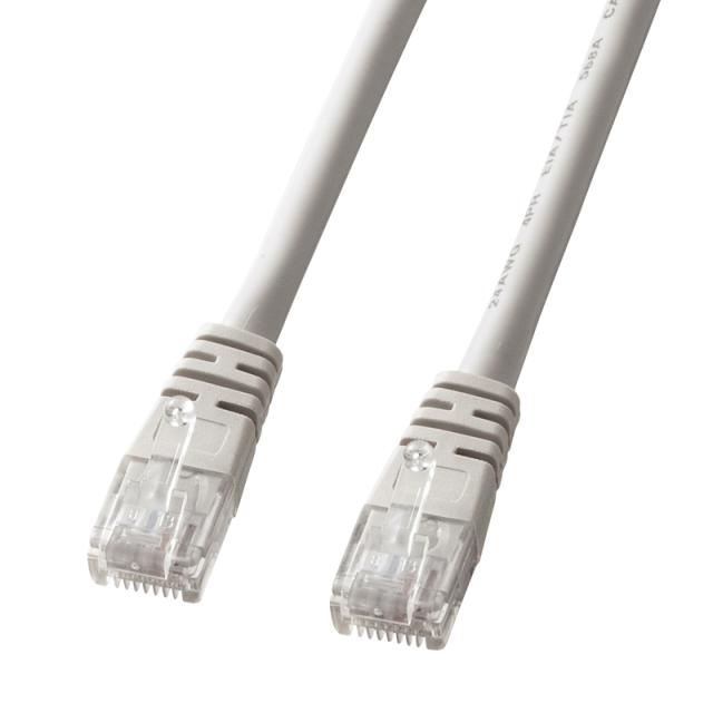 （まとめ買い）サンワサプライ エンハンスドカテゴリ5より線LANケーブル 20m ライトグレー KB-T5Y-20N 〔×3〕 【北海道・沖縄・離島配送不可】