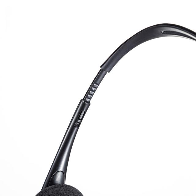 （まとめ買い）サンワサプライ USBヘッドセット MM-HSU09BK 〔×3〕 【北海道・沖縄・離島配送不可】