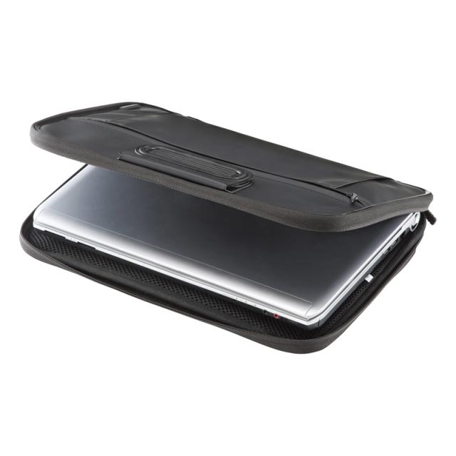 （まとめ買い）サンワサプライ 衝撃吸収インナーケース 13.3インチワイド ブラック IN-H13BKN 〔×3〕 【北海道・沖縄・離島配送不可】