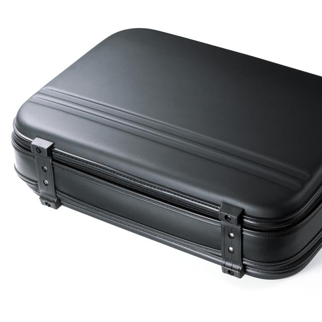 サンワサプライ セミハードPCケース 17.3型ワイド ダブルタイプ ブラック BAG-716BK2 【北海道・沖縄・離島配送不可】