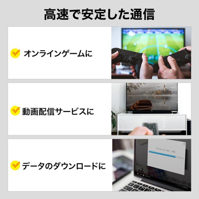 （まとめ買い）サンワサプライ カテゴリ7LANケーブル 2m ホワイト KB-T7-02WN 〔×3〕 【北海道・沖縄・離島配送不可】_3