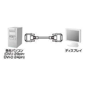 サンワサプライ DVIシングルリンクケーブル 15m KC-DVI-150G 【北海道