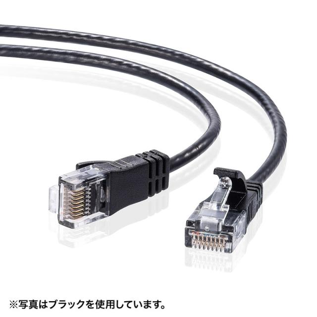（まとめ買い）サンワサプライ カテゴリ6準拠極細LANケーブル 10m ライトグレー KB-SL6-10 〔×3〕 【北海道・沖縄・離島配送不可】_2