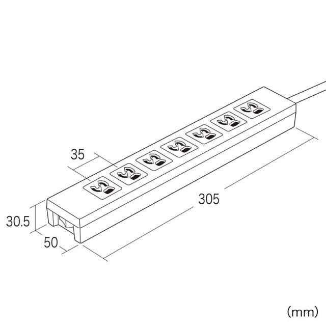 （まとめ買い）サンワサプライ 電源タップ 3極抜け止めタイプ 7個口 コード長2m TAP-F37-2KSRP 〔×3〕 【北海道・沖縄・離島配送不可】_11