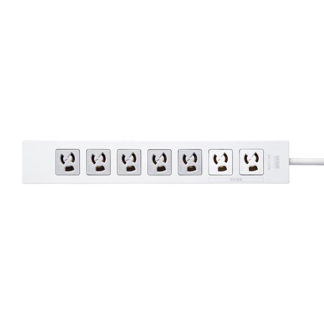 （まとめ買い）サンワサプライ 電源タップ 3極抜け止めタイプ 7個口 コード長2m TAP-F37-2KSRP 〔×3〕 【北海道・沖縄・離島配送不可】_9
