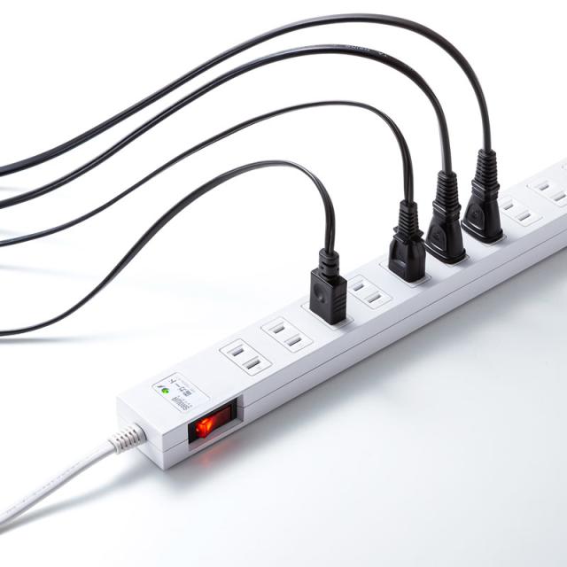 （まとめ買い）サンワサプライ 雷ガードタップ 2P 10個口 3m TAP-SP217-3 〔×3〕 【北海道・沖縄・離島配送不可】_3