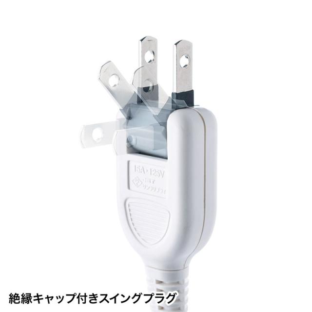 （まとめ買い）サンワサプライ 雷ガードタップ 2P 10個口 3m TAP-SP217-3 〔×3〕 【北海道・沖縄・離島配送不可】_5