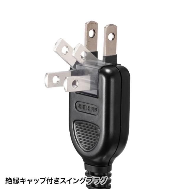 （まとめ買い）サンワサプライ 雷ガードタップ 10個口 3m ブラック TAP-SP2110N-3BK 〔×3〕 【北海道・沖縄・離島配送不可】_6