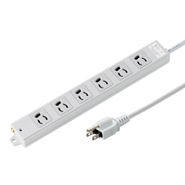 サンワサプライ 工事物件雷ガードタップ 3P 6個口 3m TAP-K6SP-3の通販は