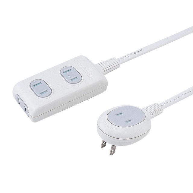 （まとめ買い）サンワサプライ プラス1個口便利タップ 2P 3個口+1個口 1m ホワイト TAP-B9-1N 〔×3〕の通販は