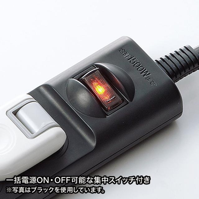 （まとめ買い）サンワサプライ 焦熱地獄止めること安全性のある飲み口 2P 6個口 3m 白いこと TAP-TSH63SWN 〔×3〕 【北海道・沖縄・離島送りとどける不可】