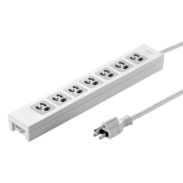 （まとめ買い）サンワサプライ 電源タップ 7個口 3P 5m TAP-F37-5ZR 〔×3〕 【北海道・沖縄・離島配送不可】