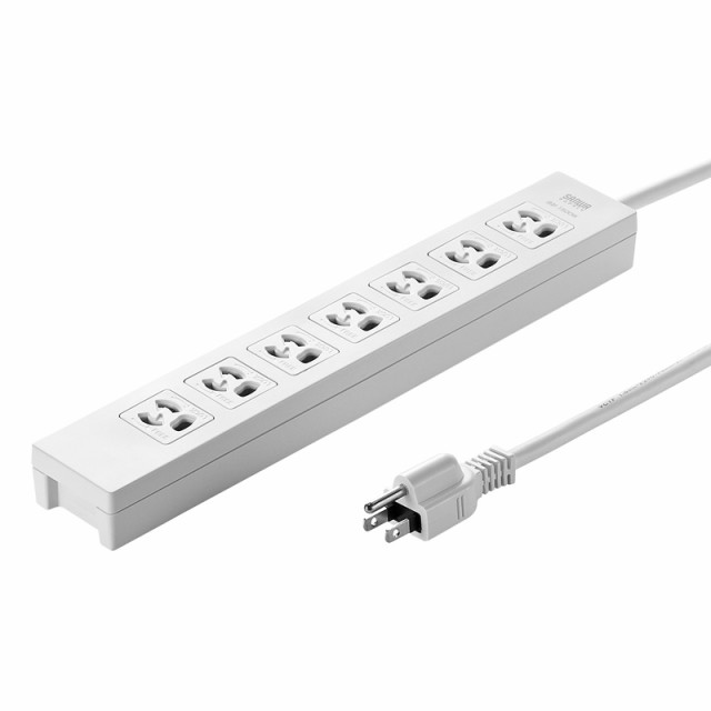 (まとめ買い)サンワサプライ 電源タップ 3P 7個口 5m TAP-F37-5R 〔×3〕