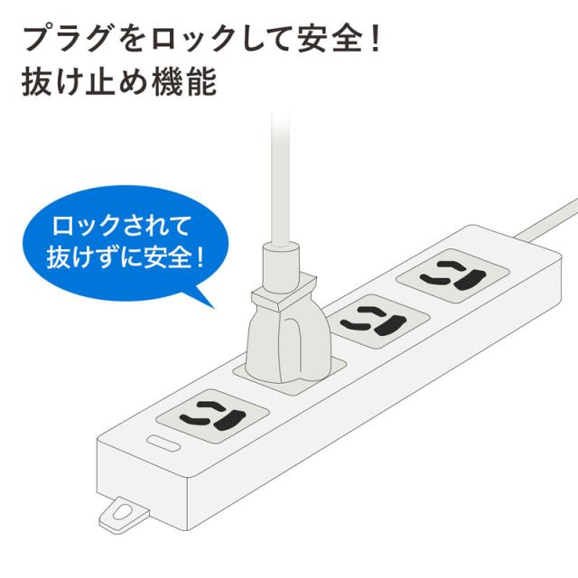 サンワサプライ 医用舞い降りる繋ぎ付き添い人ワット数飲み口 3P 4個口 薄墨色 3m TAP-HPM4-3W 【北海道・沖縄・離島送りとどける不可】