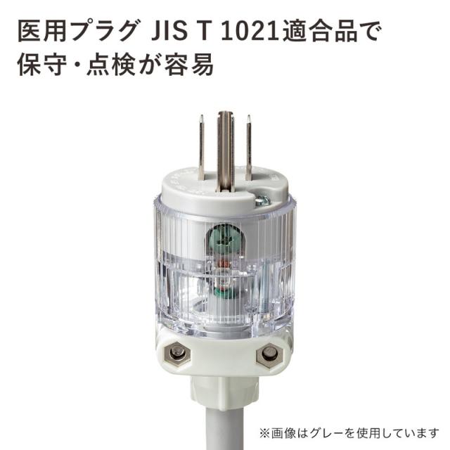 サンワサプライ 医用接地プラグ付き電源タップ 3P 6個口 レッド 1m TAP-HPM6-1R 【北海道・沖縄・離島配送不可】_4