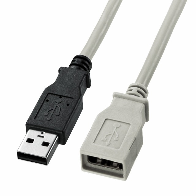 (まとめ買い)サンワサプライ USB延長ケーブル 3m ライトグレー KU-EN3K 〔×3〕の通販は